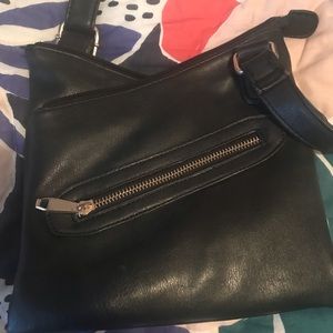 Black crossbody with gold from charming Charlie